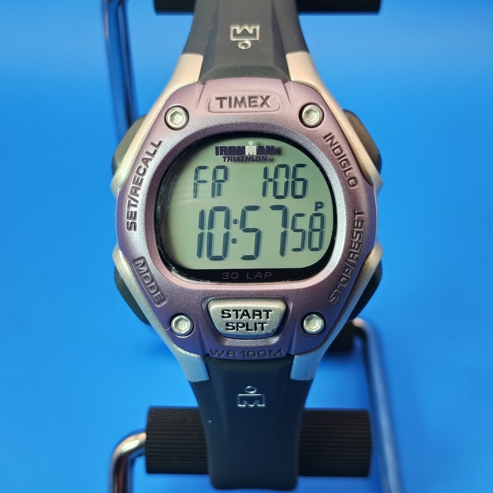 Vintage 2007 Timex Indiglo‎ Iron Man Triathlon 35mm Women's Quartz Sports Watch